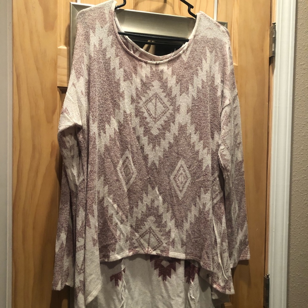 Aztec Long sleeve tunic